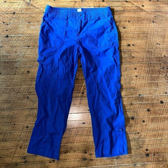 Chico’s bright blue 1/8 gorpcore relaxed lightweight pants - Picture 1 of 3